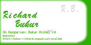 richard bukur business card